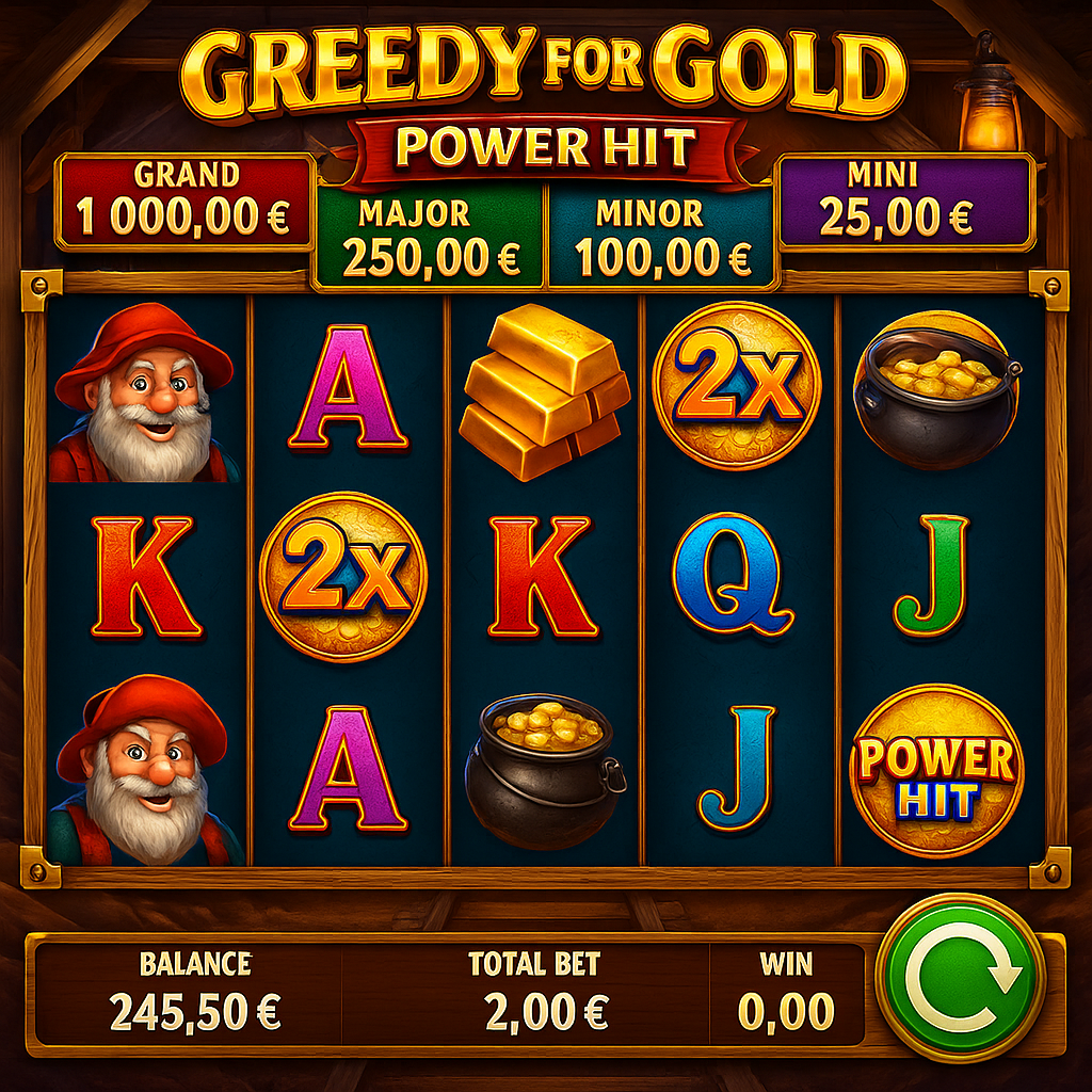 BankOnBet - Greedy for Gold Power Hit Slot - Big Wins